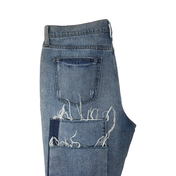 New Pistola Charlie High Rise Straight Leg Distressed Ankle Jeans Size 29 - Picture 5 of 11